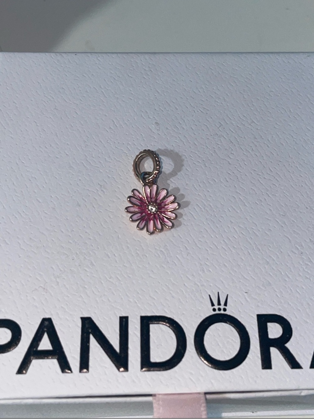 Pandora Pink Daisy Enamel Charm